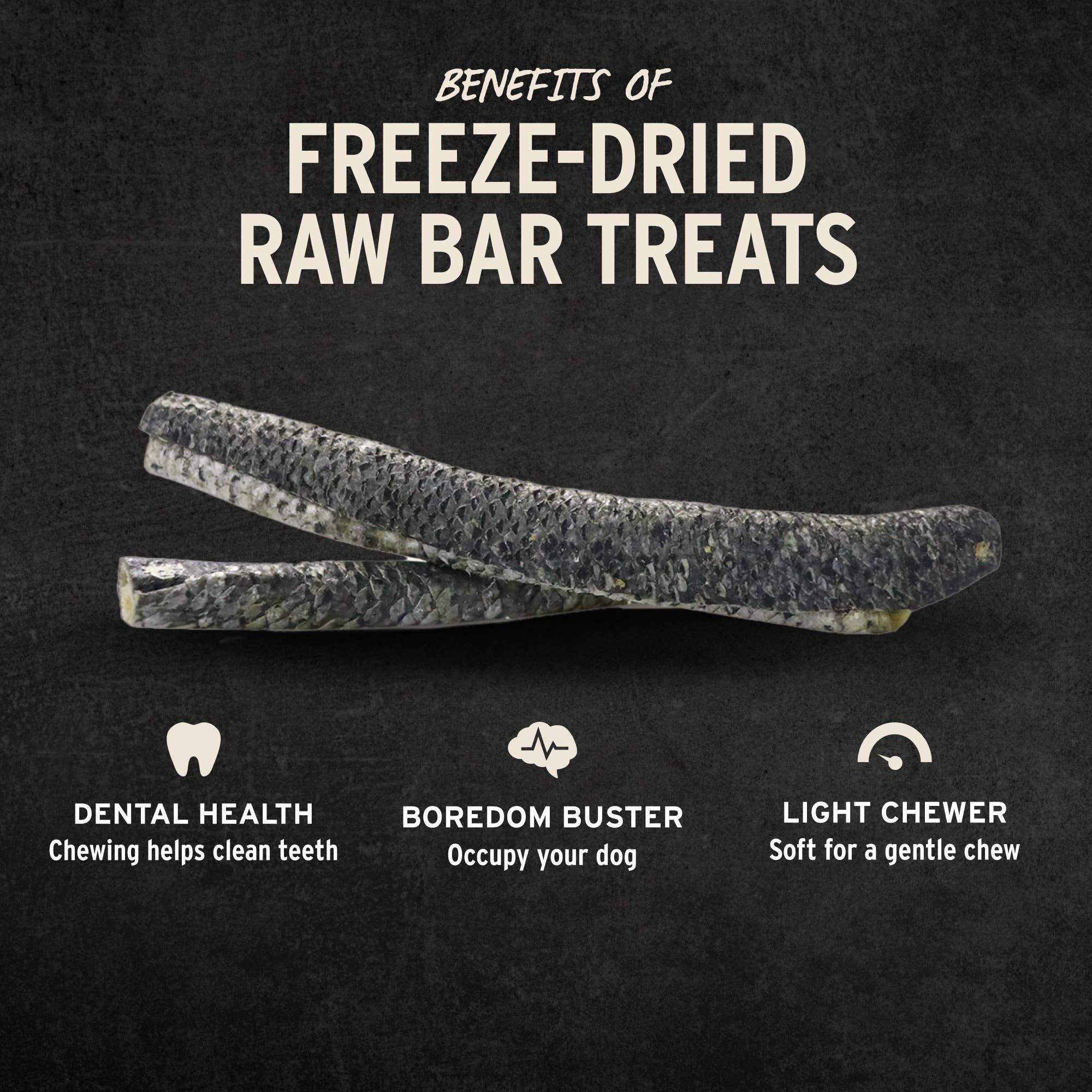 Vital Essentials® RAW BAR Freeze-Dried Raw Salmon Skin Treat